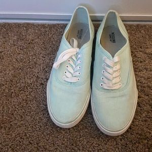 Mint green tennis shoes